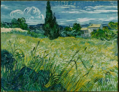 Champ de blé vert avec cyprès - Vincent van Gogh