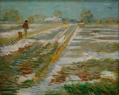 Paysage avec neige - Vincent van Gogh