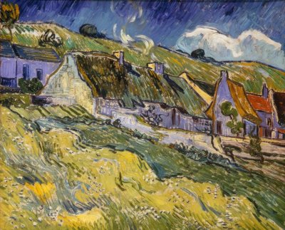 Maisons au toit de chaume - Vincent van Gogh