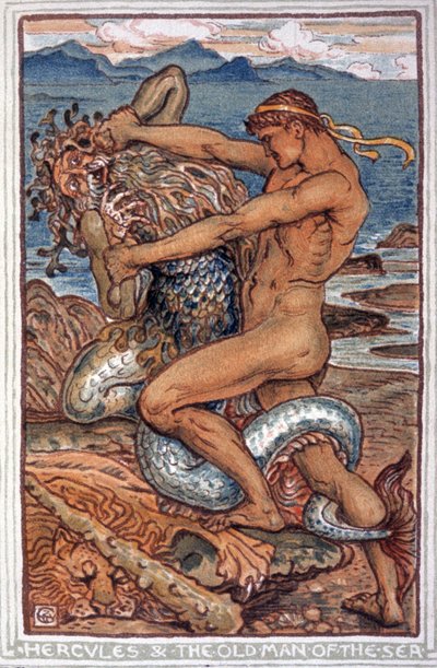 Hercule et Nérée - Walter Crane