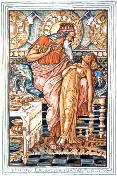 Le roi Midas - Walter Crane