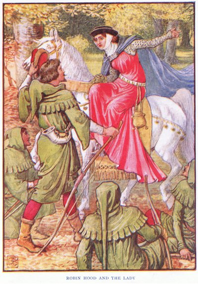 Robin des Bois et la dame - Walter Crane