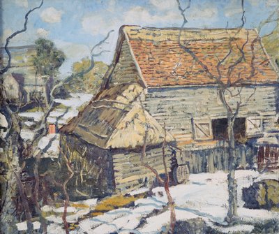 Grange de Pennsylvanie dans la neige - Walter Elmer Schofield