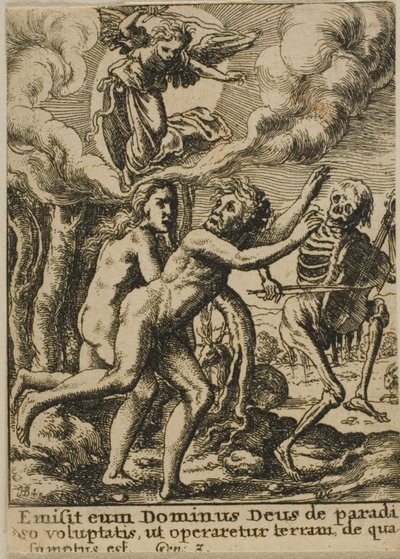 Expulsion du Paradis - Wenceslaus Hollar