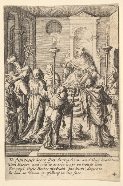 Jésus devant Anne - Wenceslaus Hollar