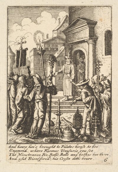 Jésus devant Pilate, 1625-77 - Wenceslaus Hollar