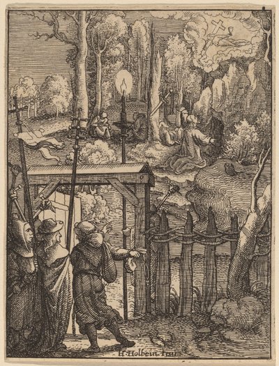 Jésus sur le mont des Oliviers - Wenceslaus Hollar