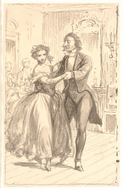 Le premier couple au bal - Wilhelm Marstrand