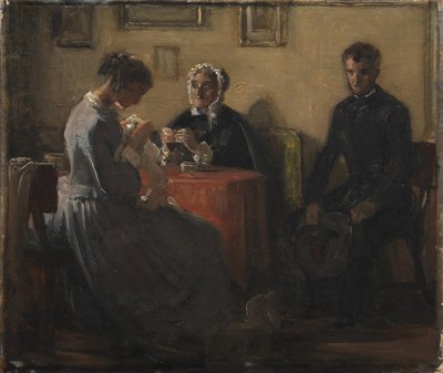 La visite du prétendant - Wilhelm Marstrand