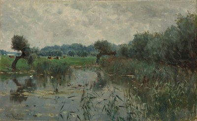 Prairies inondables sur la rivière IJssel - Willem Roelofs (I)