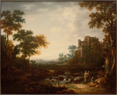 Paysage avec ruines et figures - Willem van Bemmel