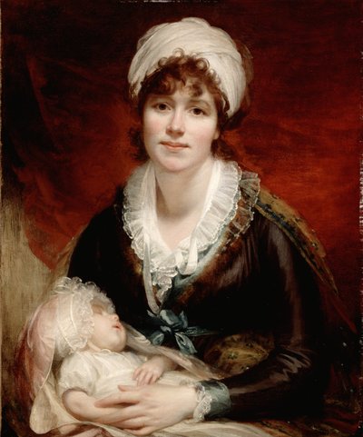 Lady Beechey et son bébé, c.1800 - William Beechey