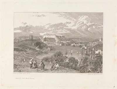 Plymouth, depuis Mount Batten - William Bernard Cooke