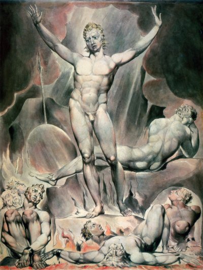 Satan éveillant les anges rebelles - William Blake