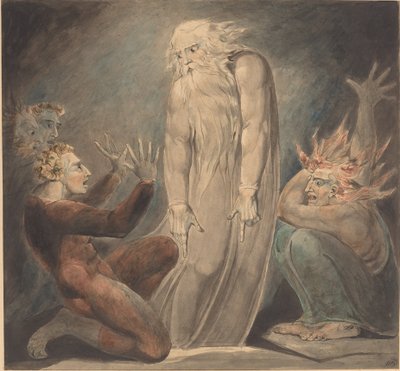 Le fantôme de Samuel apparaissant à Saül - William Blake