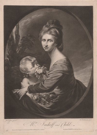 Mme Imhoff et enfant - William Dickinson