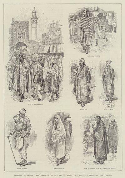 Croquis à Beyrouth et Damas - William Douglas Almond