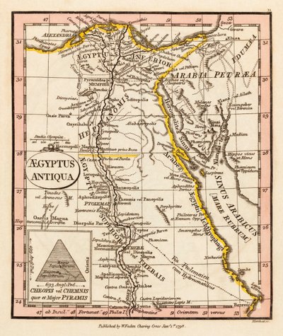 Égypte ancienne. Carte. - William Faden