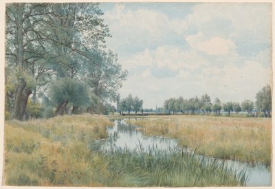 Paysage fluvial près de St. Ives, Huntingdonshire - William Fraser Garden