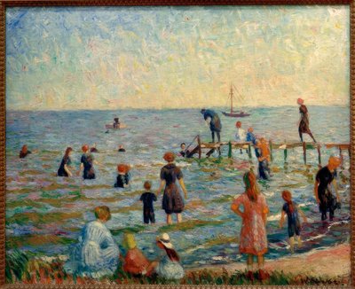 Baignade à Bellport, Long Island - William Glackens