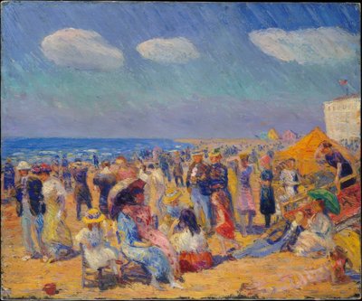 Foule sur la côte - William Glackens