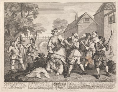 Hudibras vaincu par Trulla - William Hogarth