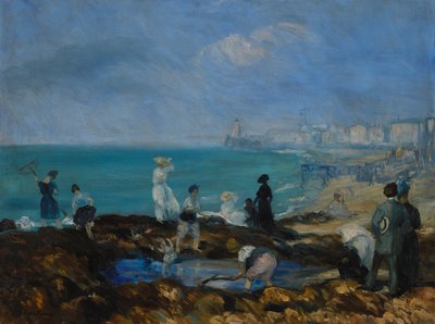 Plage à Dieppe - William James Glackens