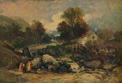 Moulin de Dol-y-Garrog près de Llanrwst, Caernarvonshire, vers 1844 - William James Muller