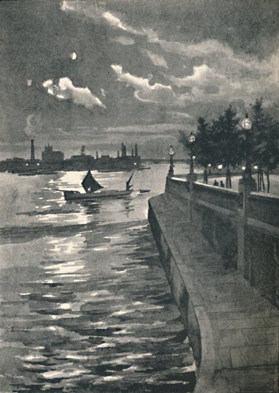 Westminster depuis le pont de Blackfriars - Nuit, 1891 - William Luker