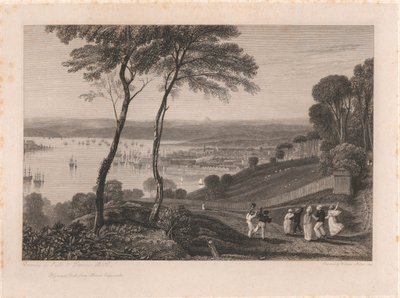 Dock de Plymouth, depuis Mount Edgecumbe - William Miller