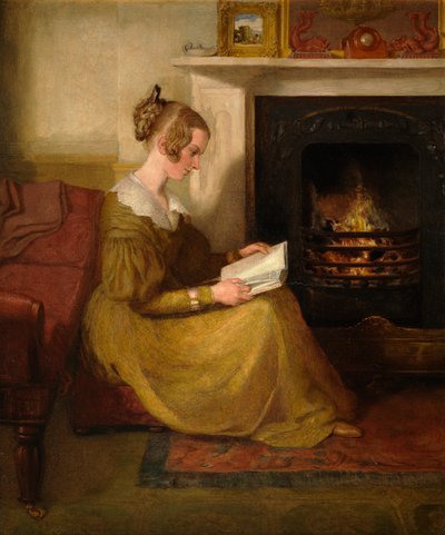 Lecture au coin du feu, vers 1825 - William Mulready