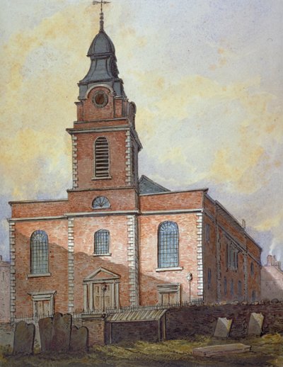 Église de St John-at-Wapping, Londres, vers 1815 - William Pearson