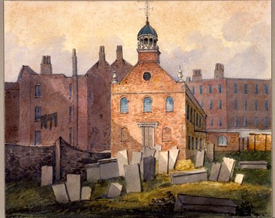 Ancienne église de St Marylebone, Londres, vers 1815 - William Pearson