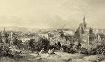 Glasgow depuis la Nécropole - William Richardson