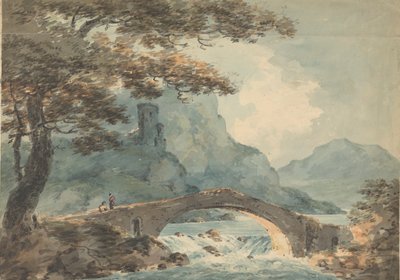 Deux hommes sur un pont - William Sawrey Gilpin