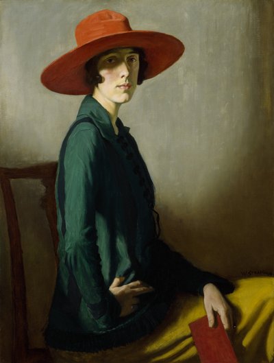 Dame au chapeau rouge - William Strang