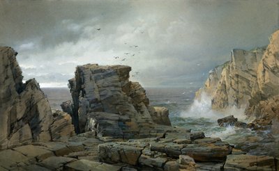 Une côte rocheuse, 1877 - William Trost Richards