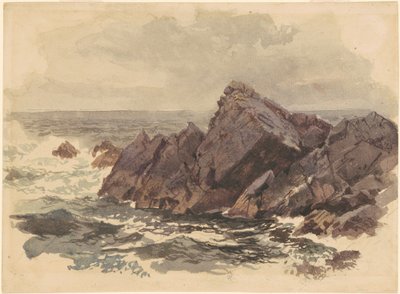 Paysage marin avec rochers - William Trost Richards