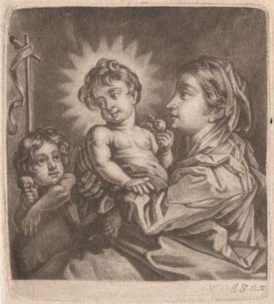 Vierge, Enfant Jésus et Saint Jean - William Vincent