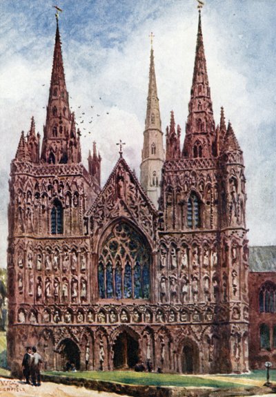 Lichfield, la façade ouest - William Wiehe Collins