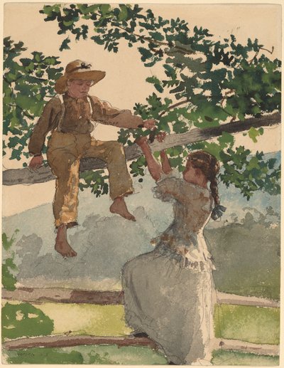 Sur la clôture - Winslow Homer