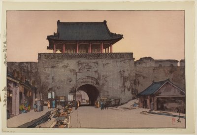 Porte Dainan à Mukden - Yoshida Hiroshi