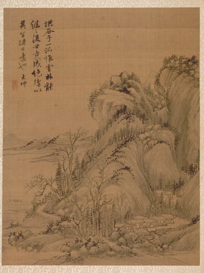 Paysage dans le style de Ching Hao - Zhai Dakun