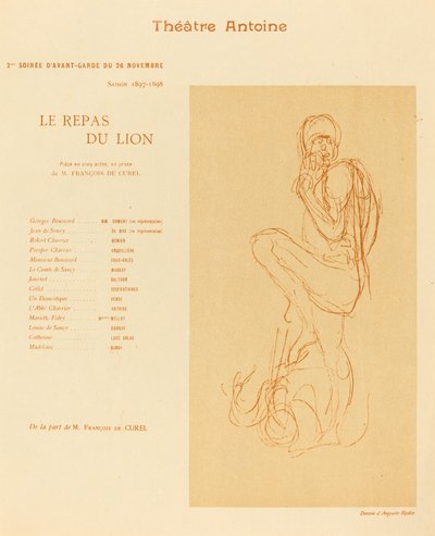 Le Repas du lion - after Auguste Rodin