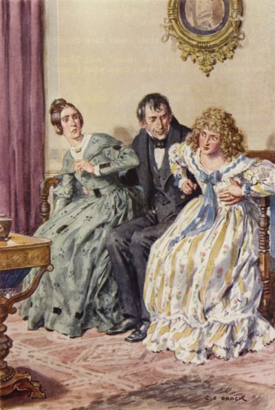 Illustration pour Martin Chuzzlewit - after Charles Edmund Brock