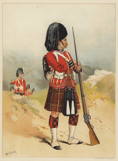 Le 79e, Queens Own Cameron Highlanders - after Frank Feller