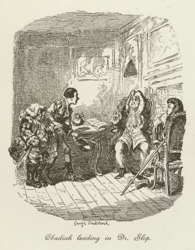 Illustration pour Tristram Shandy - after George Cruikshank