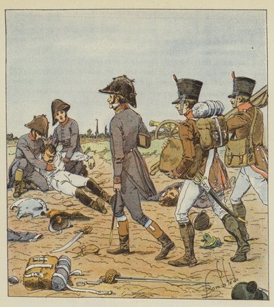 Chirurgiens et infirmiers militaires - after Louis Charles Bombled