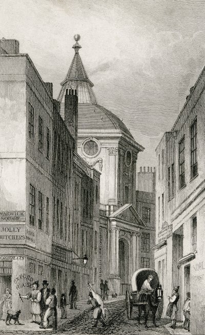 Collège des médecins, Warwick Lane, 1830 - Thomas Hosmer after Shepherd