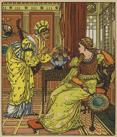 Feintise tente Belle-Étoile - after Walter Crane